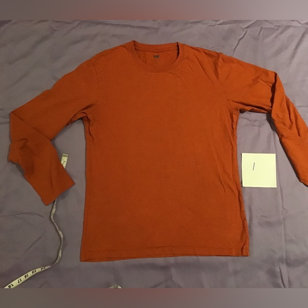 Uniqlo cotton crew neck long sleeve T- Shirt